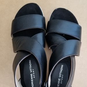Adrienne Vittadini black sandals